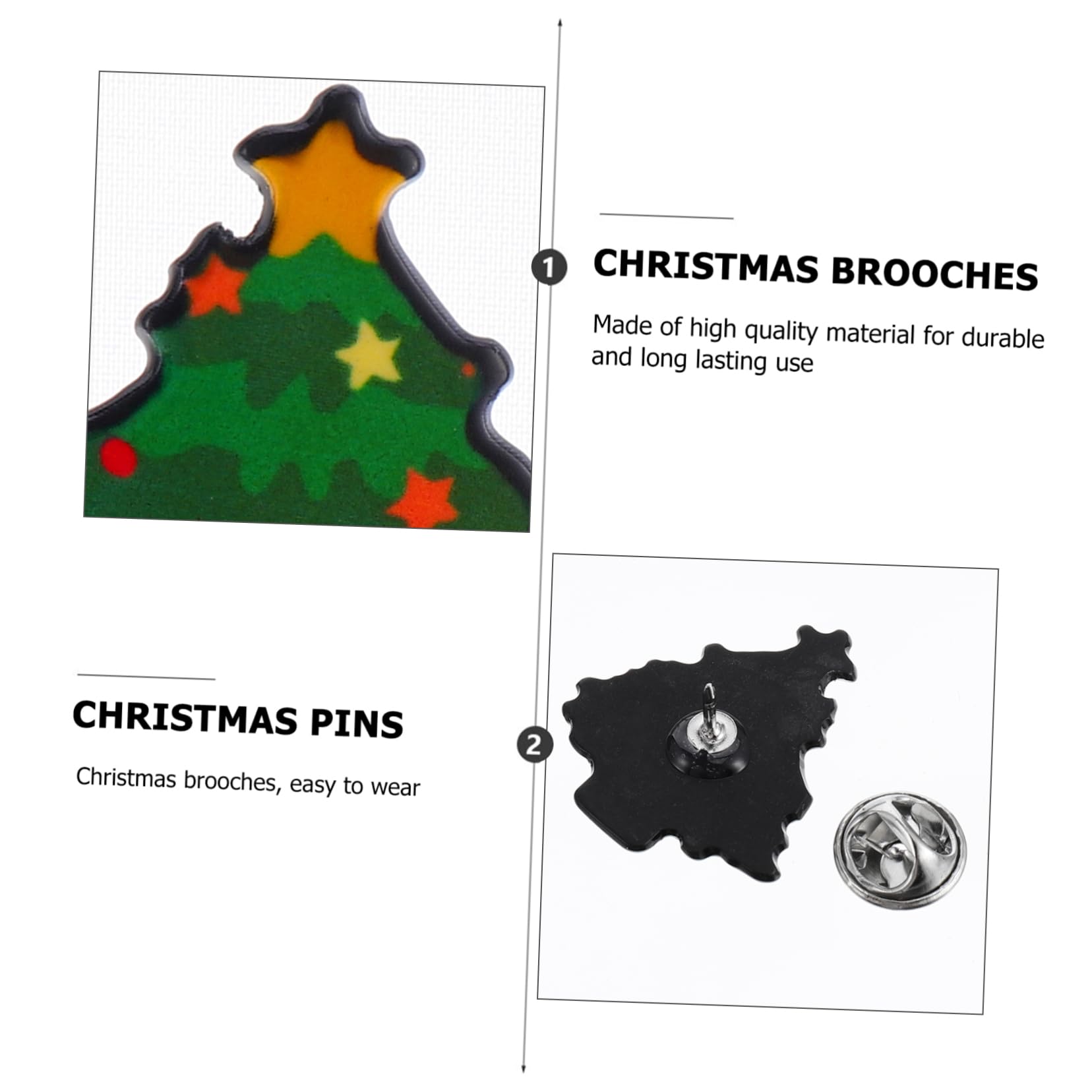 8 Broches Navideños de Tela Divertidos Dibujos Animados para Ambientación de Fiestas de Navidad y Accesorios Temáticos Varios estilos