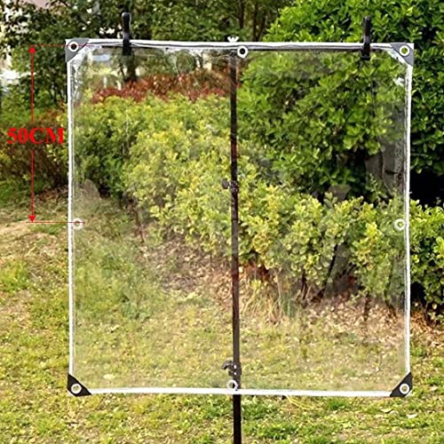 Bâche transparente imperméable et résistante avec œillets solides - 6