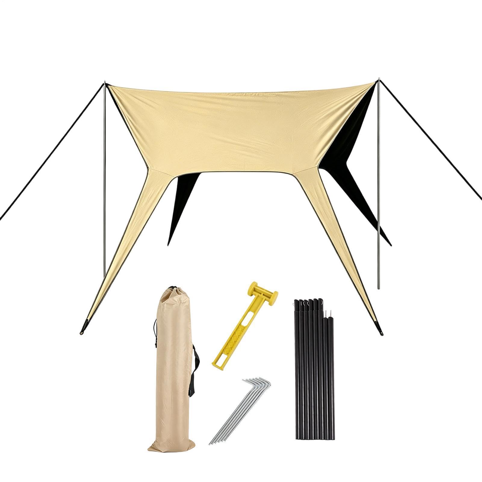Tenda impermeabile per campeggio, leggera, 4,57 x 6,10 m