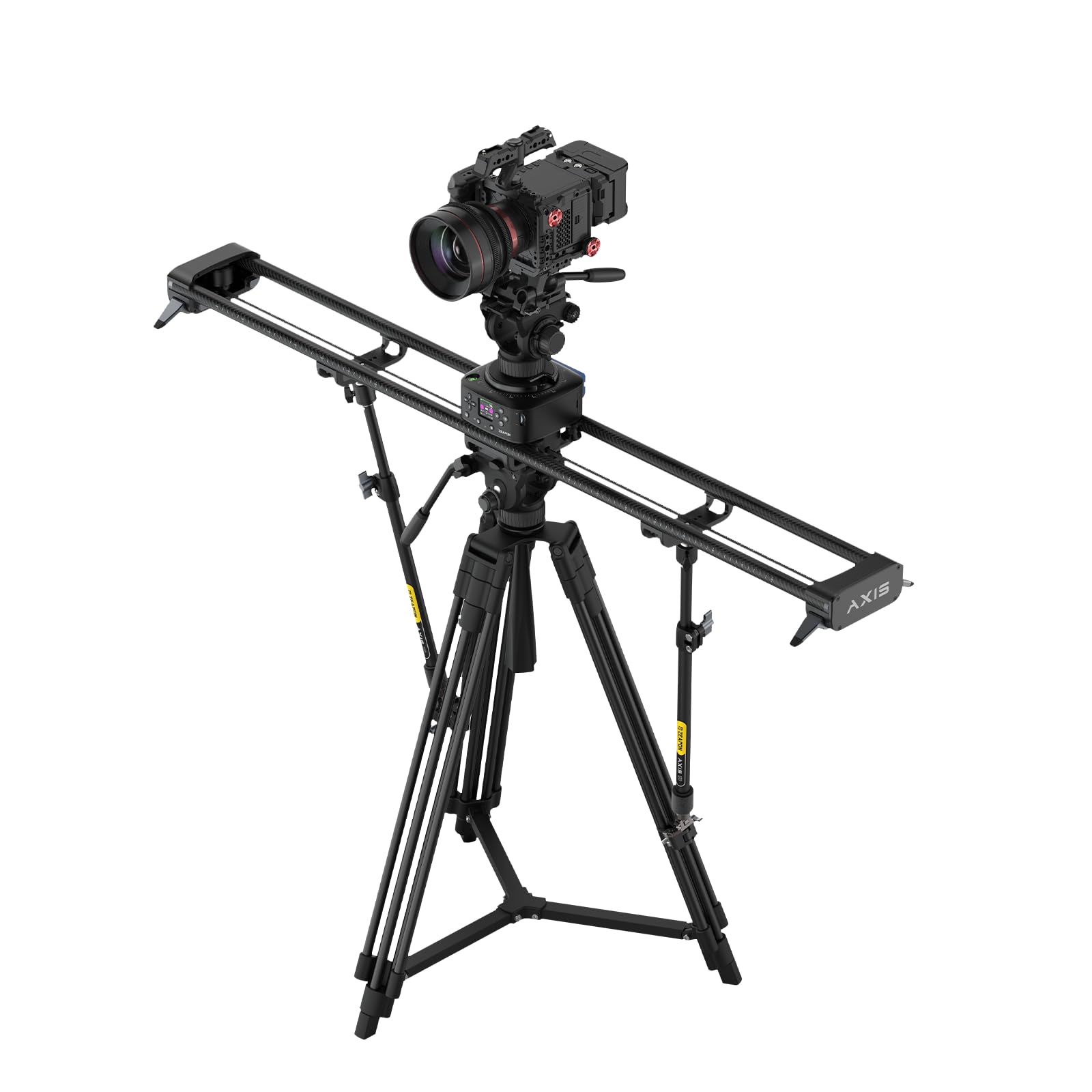 Zeapon AXIS 100 Pro Slider per fotocamera motorizzata multiassale, controllo app, dolly DSLR professionale con schermo LCD, testa girevole per scatti time-lapse panoramici a 360° (100 PRO)