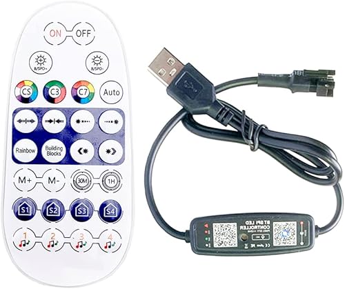 Nueva 28 teclas RF USB BT APP Pixel Controller 5V WS2812B SK6812 RGB LED tira SPI música MIC control remoto