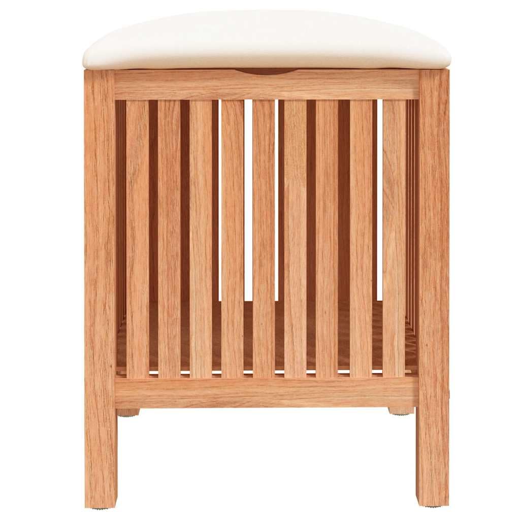 Taburete de baño Madera Maciza de Nogal 40,5x40x52 cm,Casa y jardín,Productos del hogar,Productos para Lavado de Ropa,Cestas para Ropa,5.05kg-350351