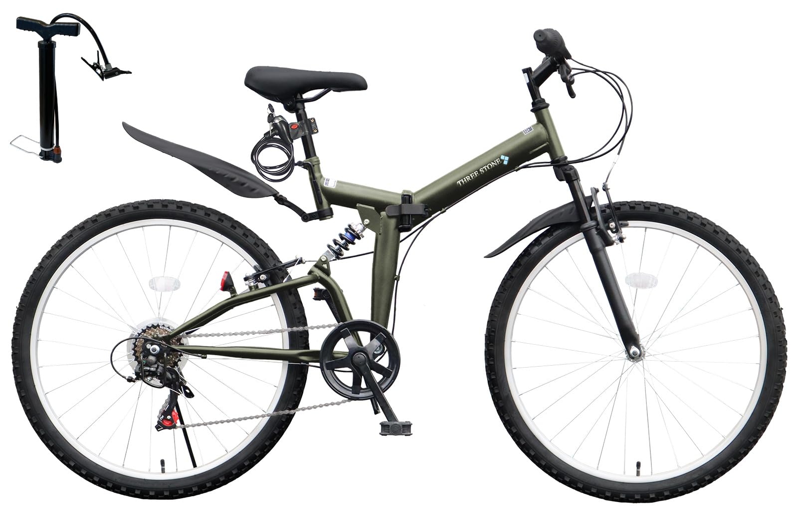 Amazon | AIJYU CYCLE 自転車 折りたたみ自転車 26 インチ マウンテン 