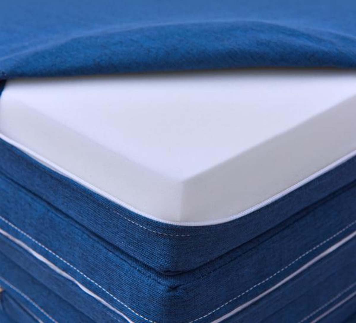 Colchón Plegable portátil con asa de Espuma Suave para Uso Individual o Doble, Ideal para futón, sofá, Cama, Camping y Viajes.