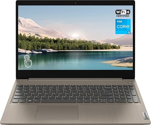 Lenovo Laptop Ideapad 3 2022, pantalla táctil HD de 15.6 pulgadas, procesador Intel Core i3-1115G4 de 11 generación, memoria RAM DDR4 de 12 GB, SSD