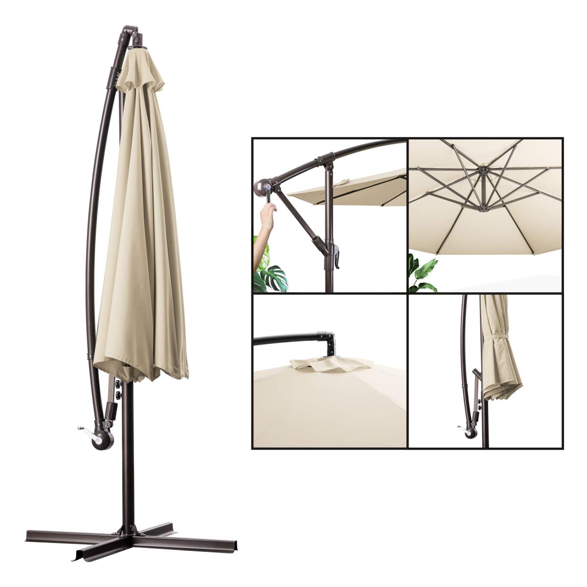 Buy MEWAY 10ft Outdoor Umbrella Patio Offset Cantilever Umbrella, Large