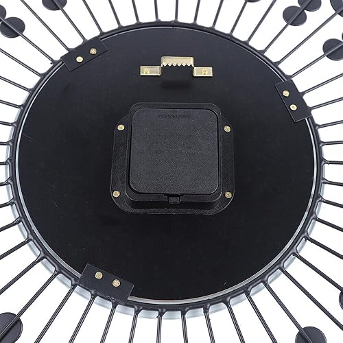 Miniatura 9 de Reloj redondo del movimiento antioxidante creativo del cuarzo del reloj de pared del metal no tictac