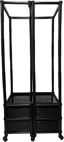 Miniatura 3 de Maceta trepadora para verduras y tomates con ruedas y maceta de 14 pulgadas de profundidad, material no tóxico protegido contra el sol, 24 pulgadas