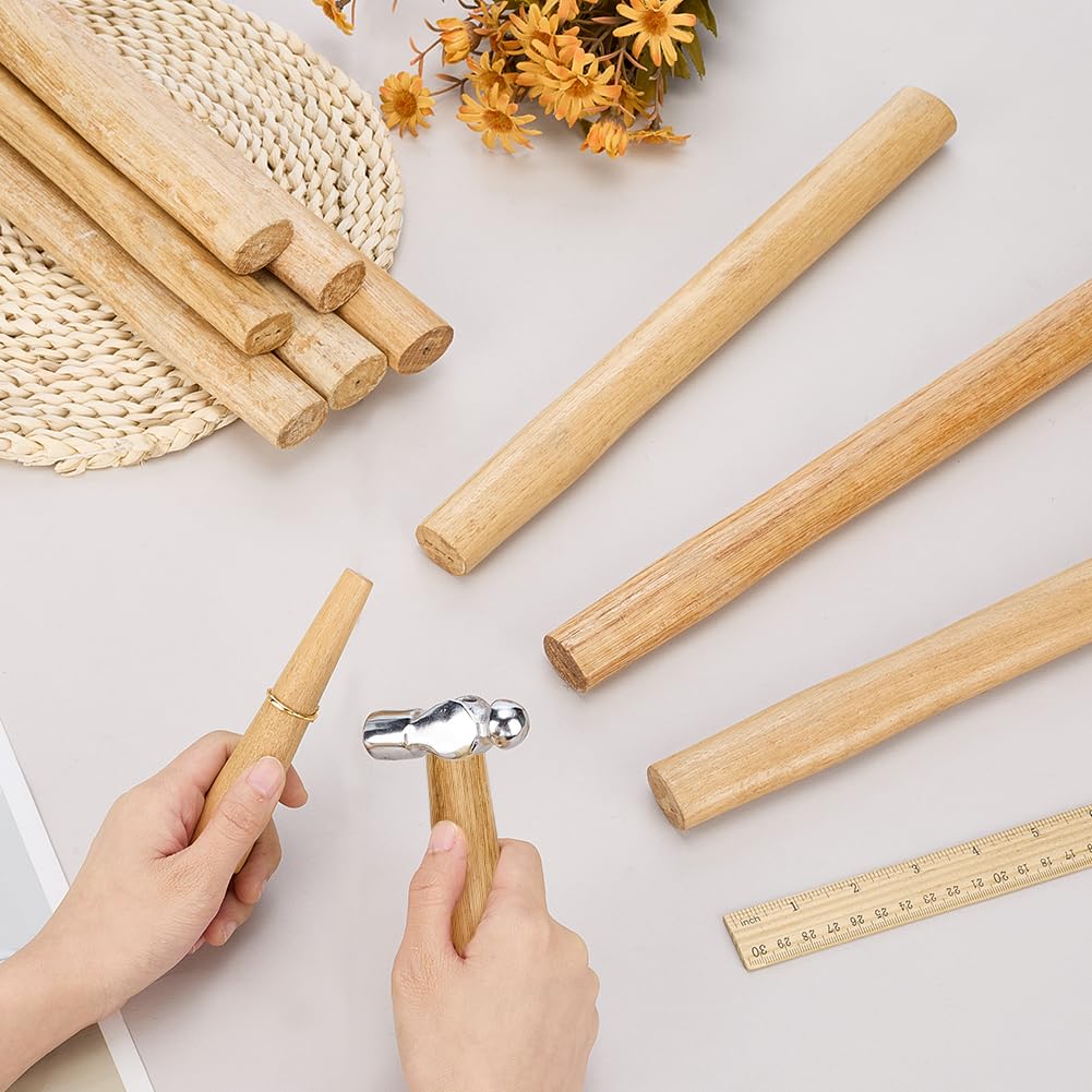 PH PandaHall 10pcs 35.5cm Manche de Marteau de Rechange en Bois Manche Multifonctionnel pour Sledge Hammers Hatchet Axe Tool Projets de DIY Cadeau pour la Fête des Pères