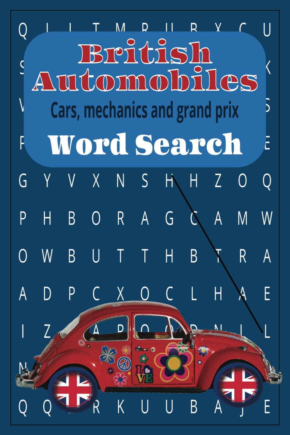 British Automobile Word search: Cars, Mechanics and grand prix