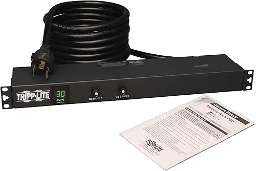 Miniatura 6 de Tripp Lite PDU de montaje en rack con medición de 2.9kW con protección contra sobretensiones Isobar, 120 V, 3840 julios, 12 salidas estándar