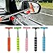 5 PCS Side Mirror Squeegee, Car Mirror Squeegee, Retractable Car Rearview Mirror Wiper, Portable Car Cleaning Tool for Rainy Foggy Weather (Black/Pink/Green/Orange/Blue)