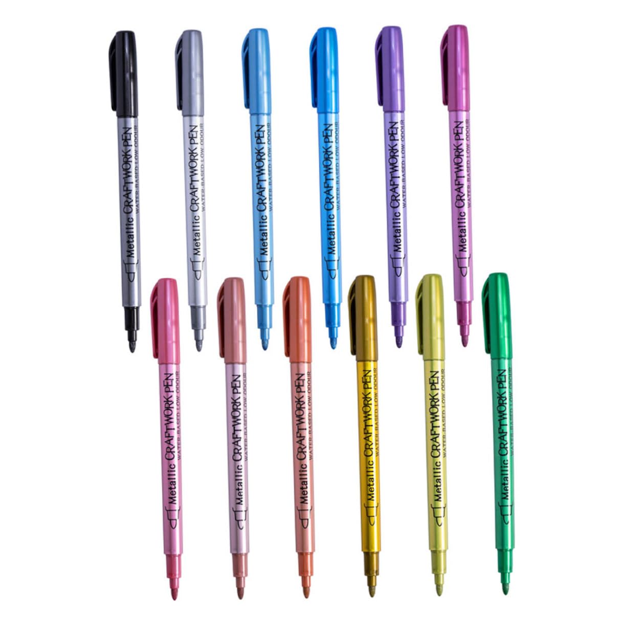 SHINEOFI 3 Sätze Feuerfarben-metallstift Metallischer Markierungsstift Farbe Für Metalloberflächen Reifenlackstift Ölfarbenmarker Metallic-farbstifte Reifenlackmarker Nylon 12 Stück * 3