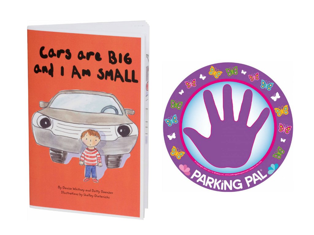 Parking Pal Car Magnet and Children's Safety Book (Butterfly)