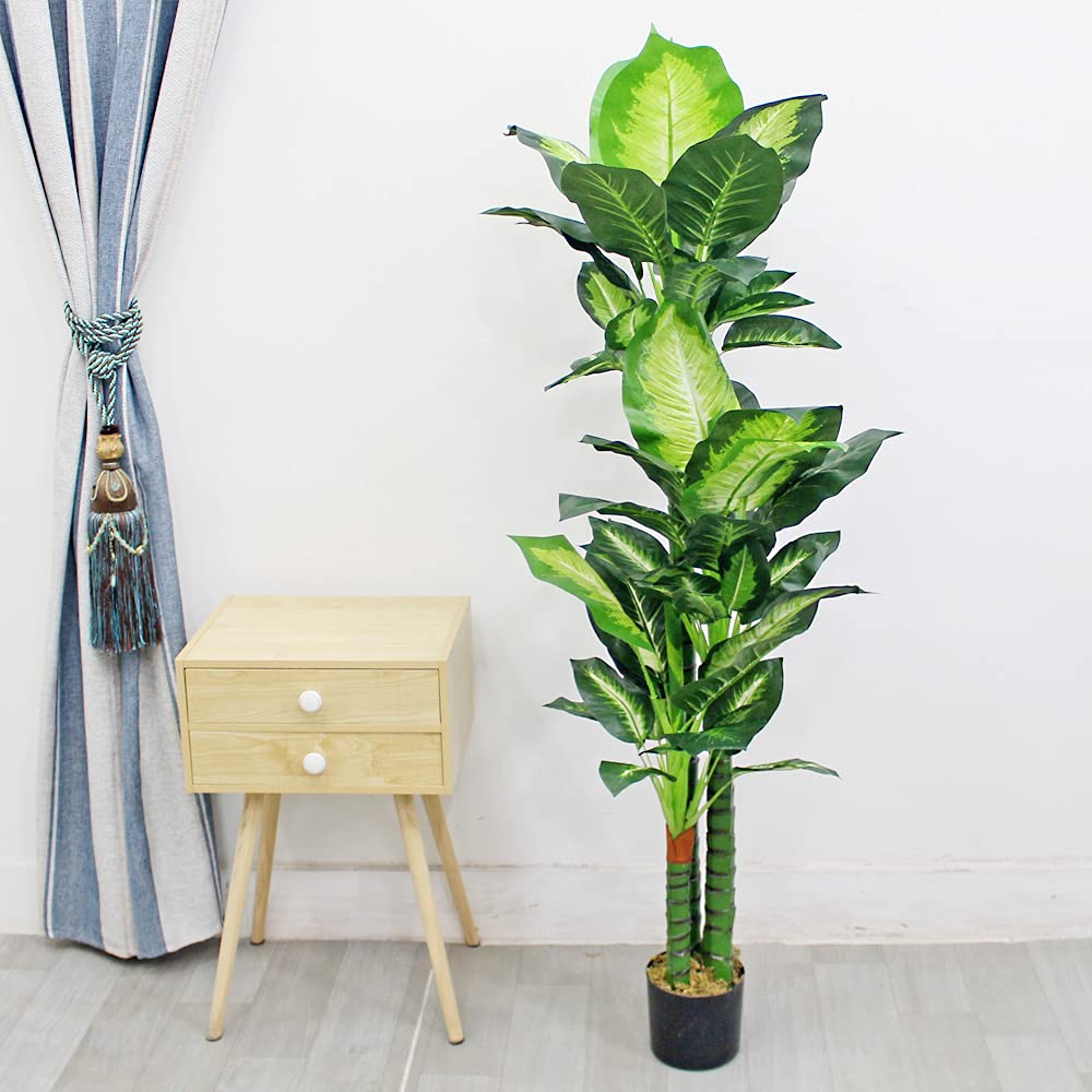 Decovego Acero Pianta Albero Artificiale Plastica 130cm con