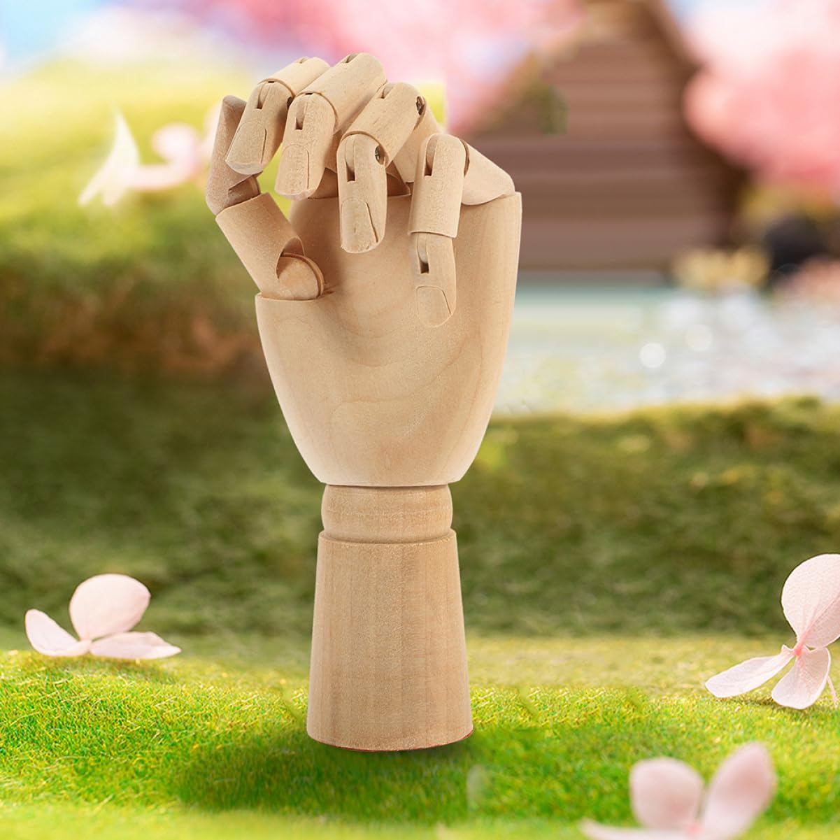 MAGICLULU 5 Piezas De Adorno De Mano De Madera Mano De Maniquí Mano De Maniquí Dedos Flexibles Figura De Mano De Maniquí Decoración Del Hogar Marionetas Cosa Modelo De Mano Adorno