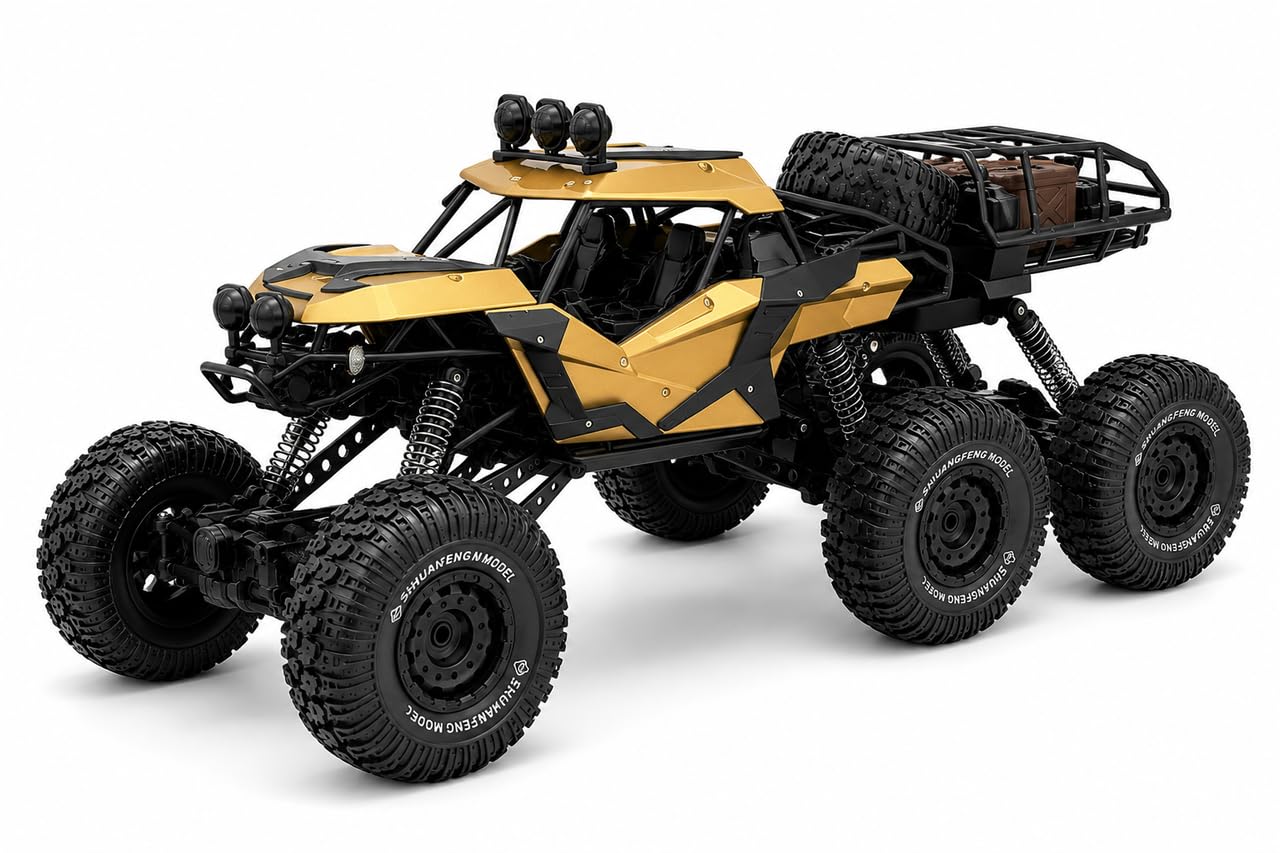 Toy Series Moka Rock Crawler 6x6 Off Road RC Vehicle with USB