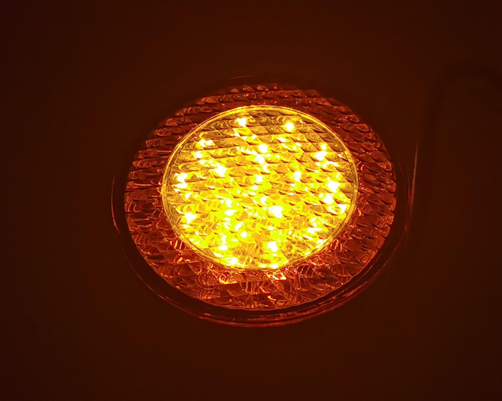 Indicador Retrovisor Remolque Camión Autobús Parada Coche Señal De Giro, Luz Trasera 2x E4 95mm, Luces Traseras Redondas Alto Brillo 12V LED Roja Ámbar Giro Intermitentes