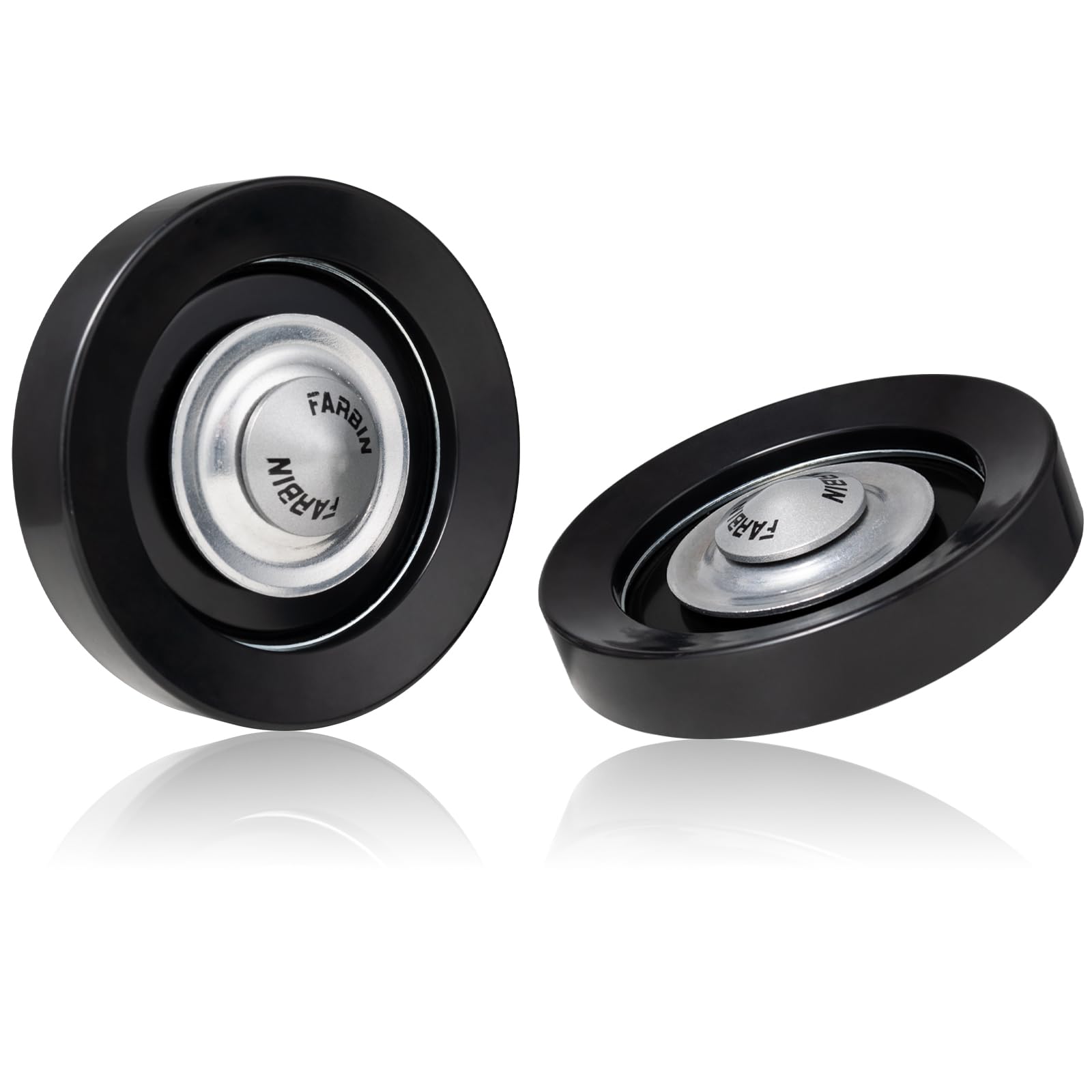 FARBIN Car Horn Loud 12V High/Low Tone Super Loud Waterproof Motorcycle Horn for Trucks Pickups SUV (Black)