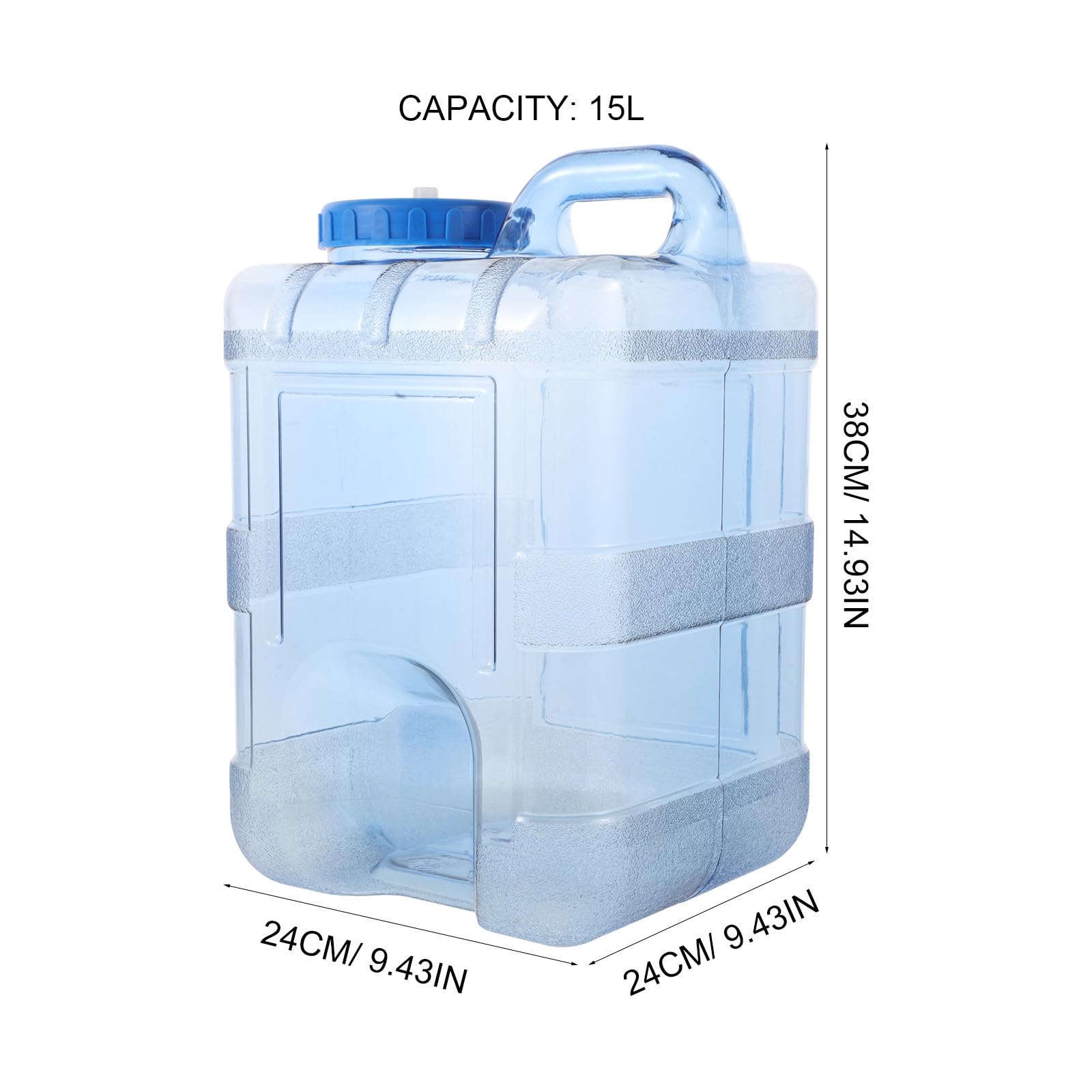 Jarra de Agua para Acampar 15l, Pvc y Pc, Portátil