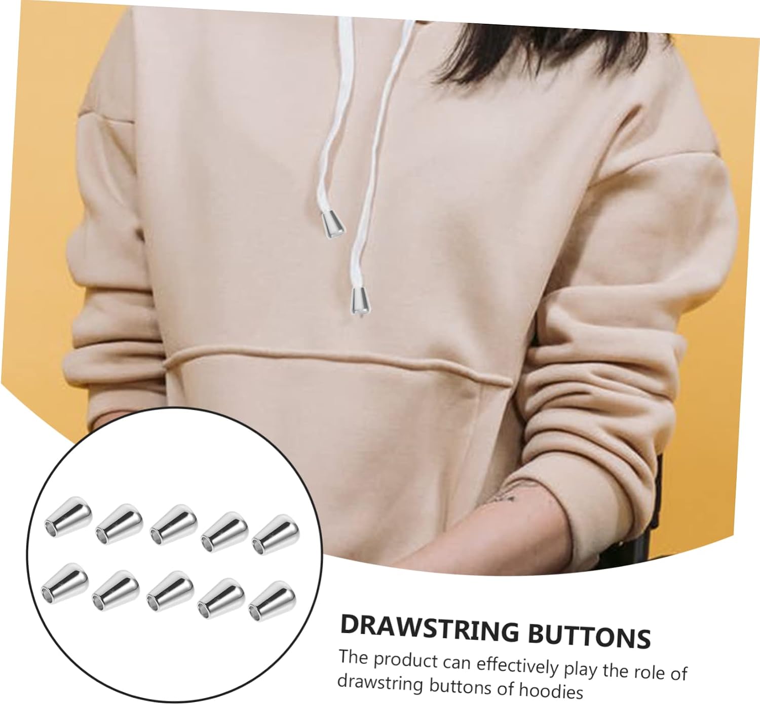 STOBOK 2sets Drawstring Cord Locks Fasteners for Sweaters Jackets and Backpacks Unique Design Lightweight Decorative Cord End Clips