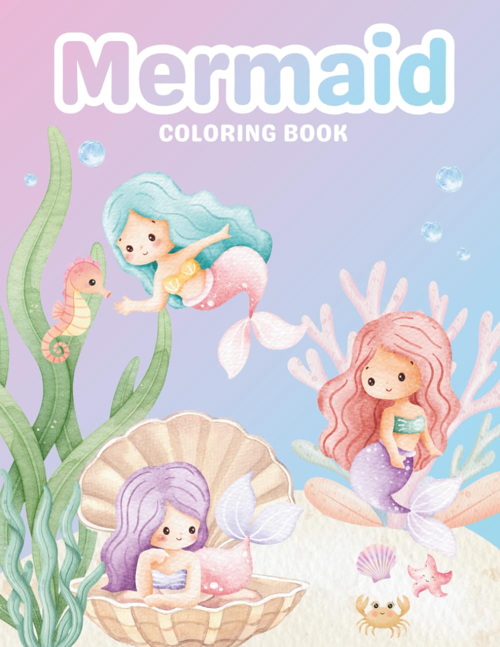 Mermaid coloring book