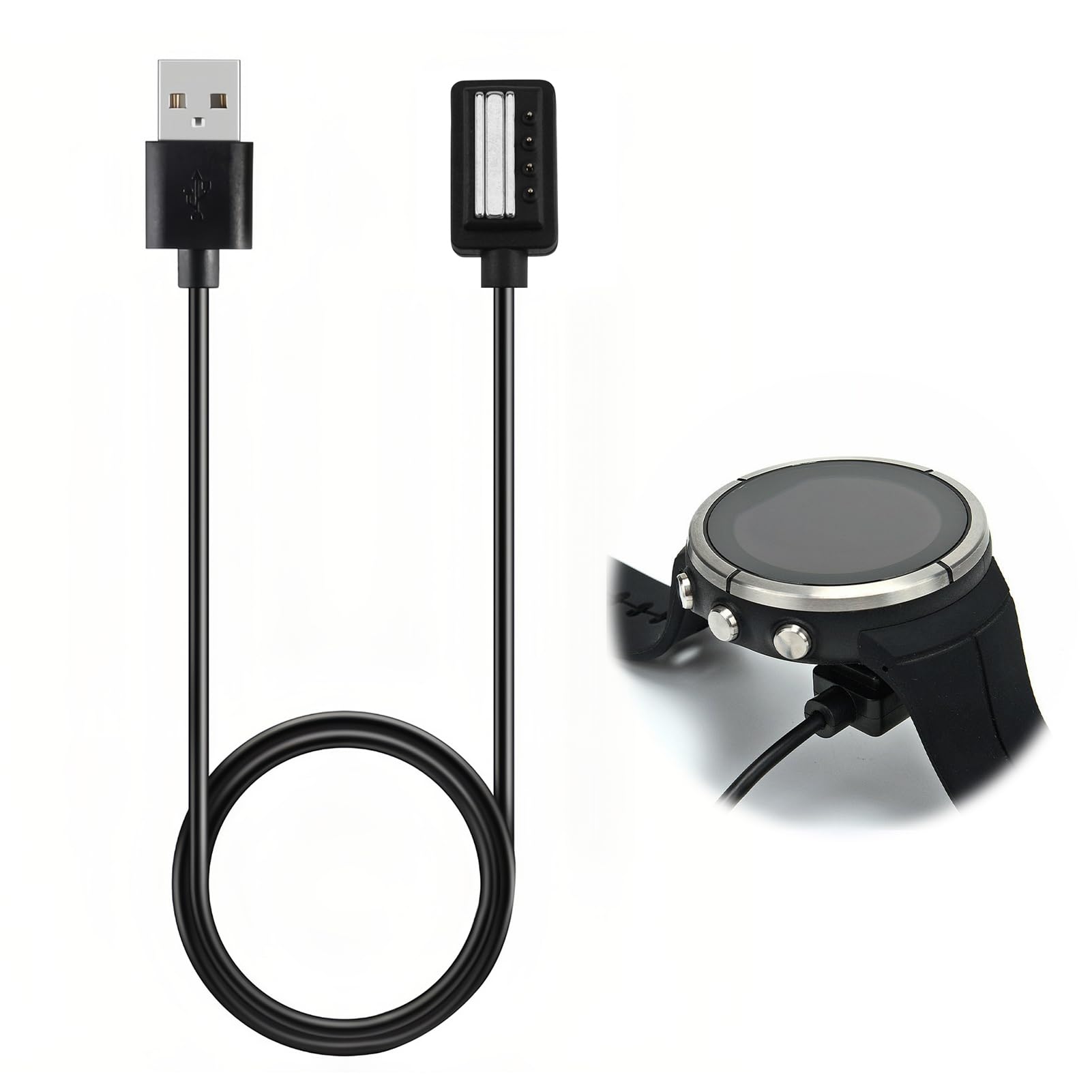 Caricabatterie Per Suunto Spartan/9/D5/EON Core - Cavo USB 100cm | Ricarica Rapida E Sicura - Foto 6