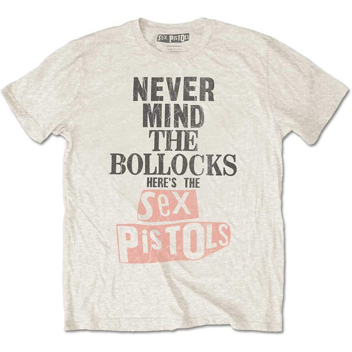 The Sex Pistols Bollocks Distressed Official Tee T-Shirt Mens Unisex (Large)
