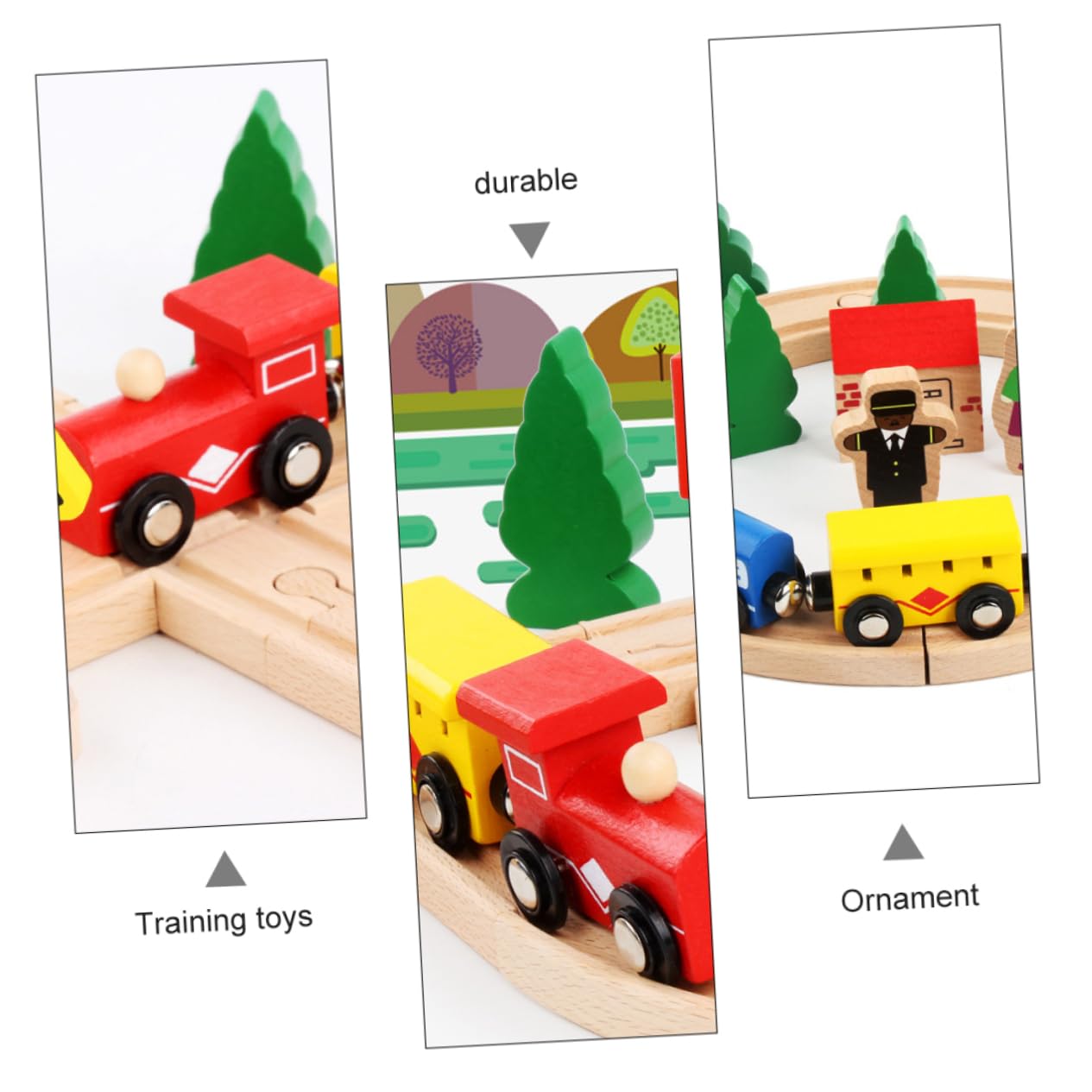 Giocattoli Di Legno Puzzle Per Ragazzo Set Di Vagoni Ferroviari in Legno Di Faggio Giocattoli Educativi Per Ragazzo Puzzle Per Per