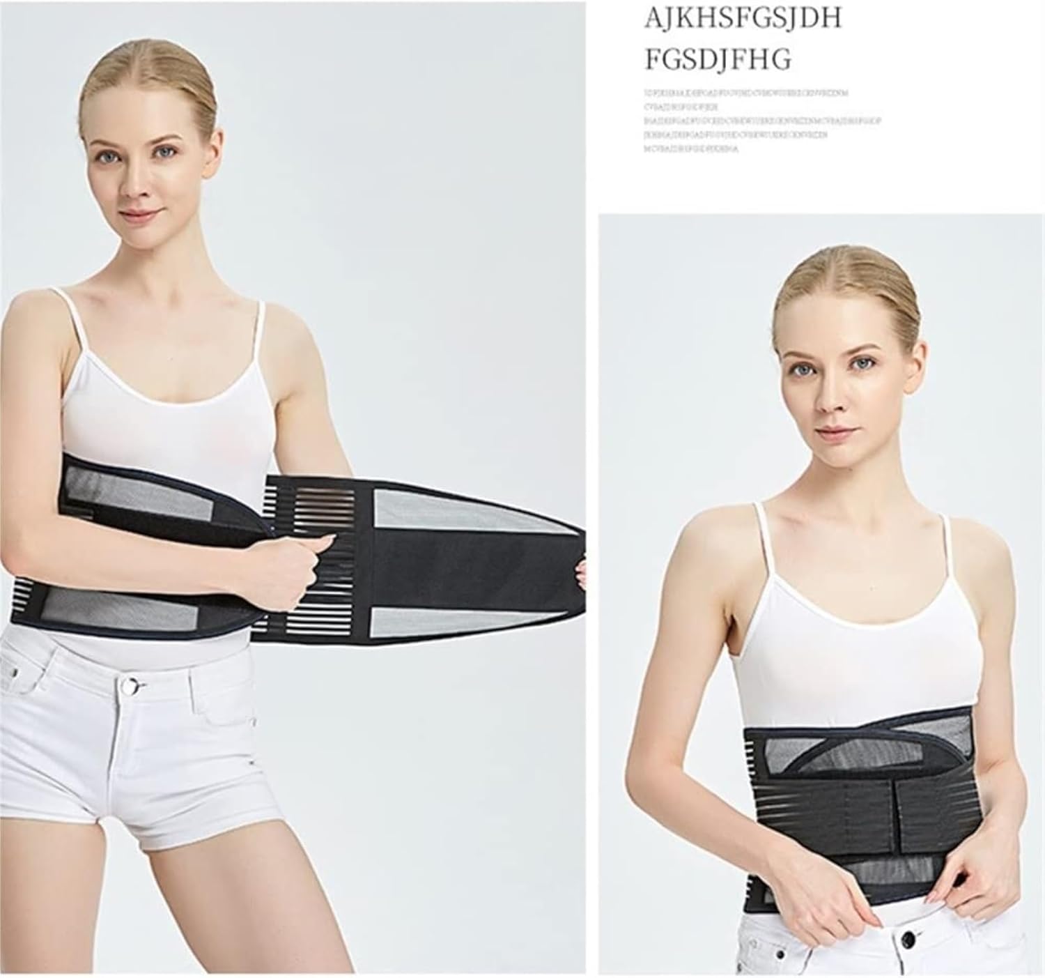 Back Support Lightweight Breathable Lumbar Support Belt Lower Back Brace Waist Trainer Trimmer Support Belt