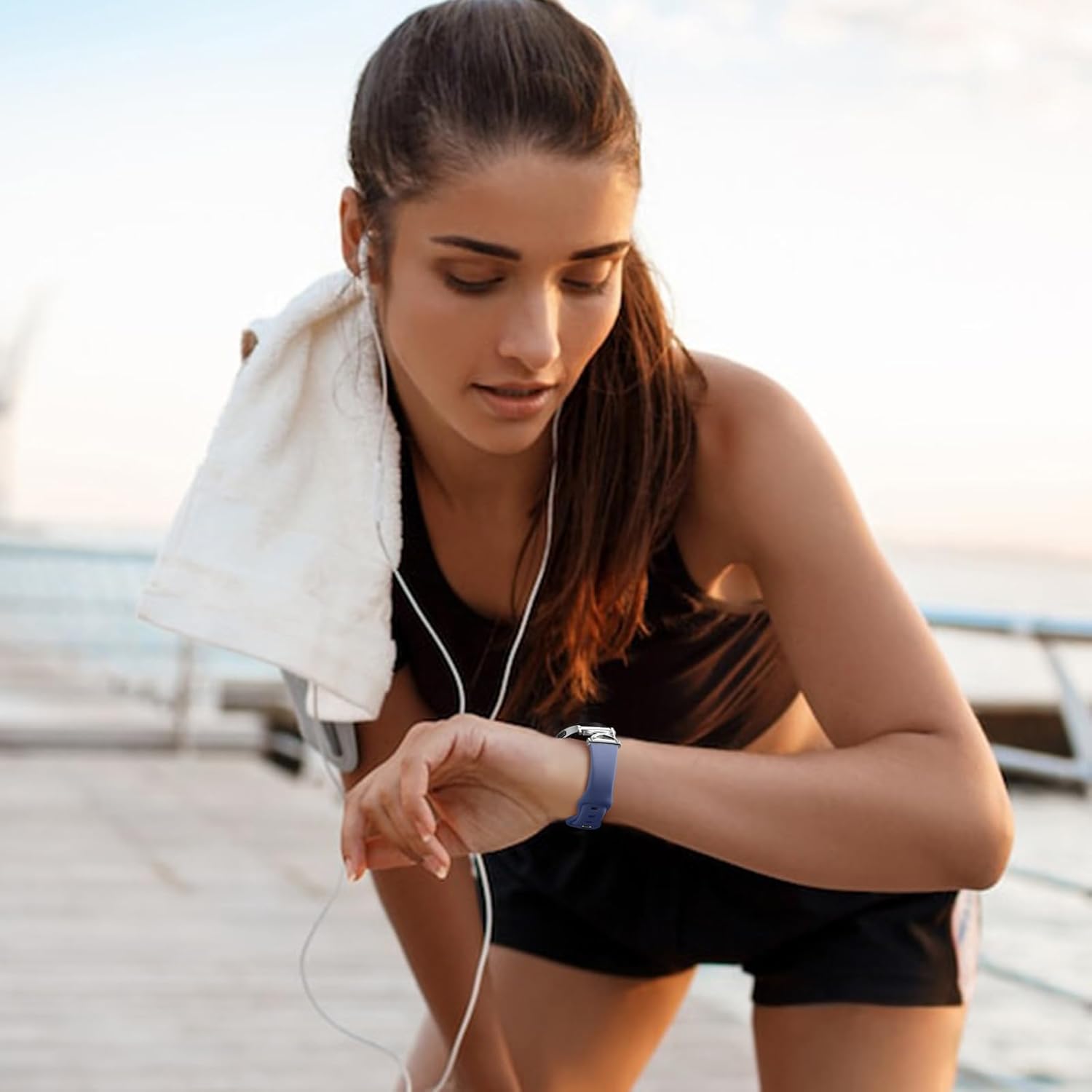 Getino Thin Bands Compatible with Samsung Galaxy Watch 7 Band 6 5 4 FE Active 2 40mm 44mm/Galaxy Watch 6 4 Classic/5 Pro, 20mm Watch Band Skinny Slin Silicone Sport Strap for Samsung Watch Bands Women - Image 7