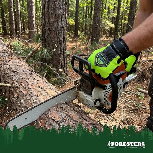 FORESTER Hi-Vis Chainsaw Gloves