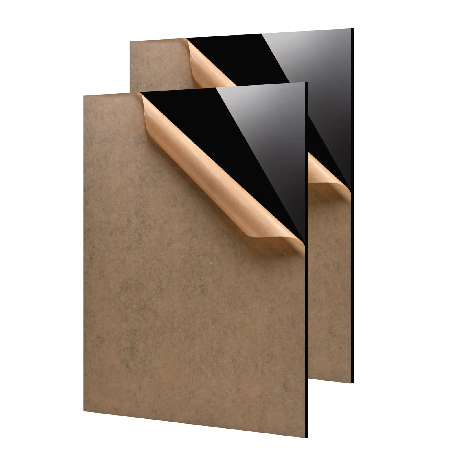 KINLINK 18x24 Acrylic Sheets, 1/8inch (3mm) Black Plexiglass Sheets, Black Plasitc Board with Protective Paper for DIY Project, Craft, Picture Frames, Sign, Weding invitaton, 2 Pack