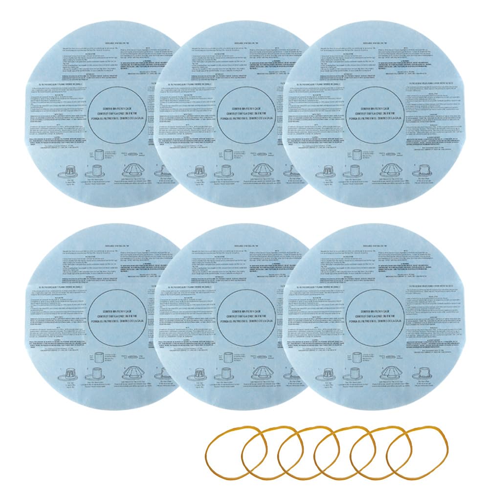 Muiltvoe 6PCS Wet Dry Vac Filter Compatible with Shop Vac Vacuum Cleaners Dry Disc Vacuum Filter