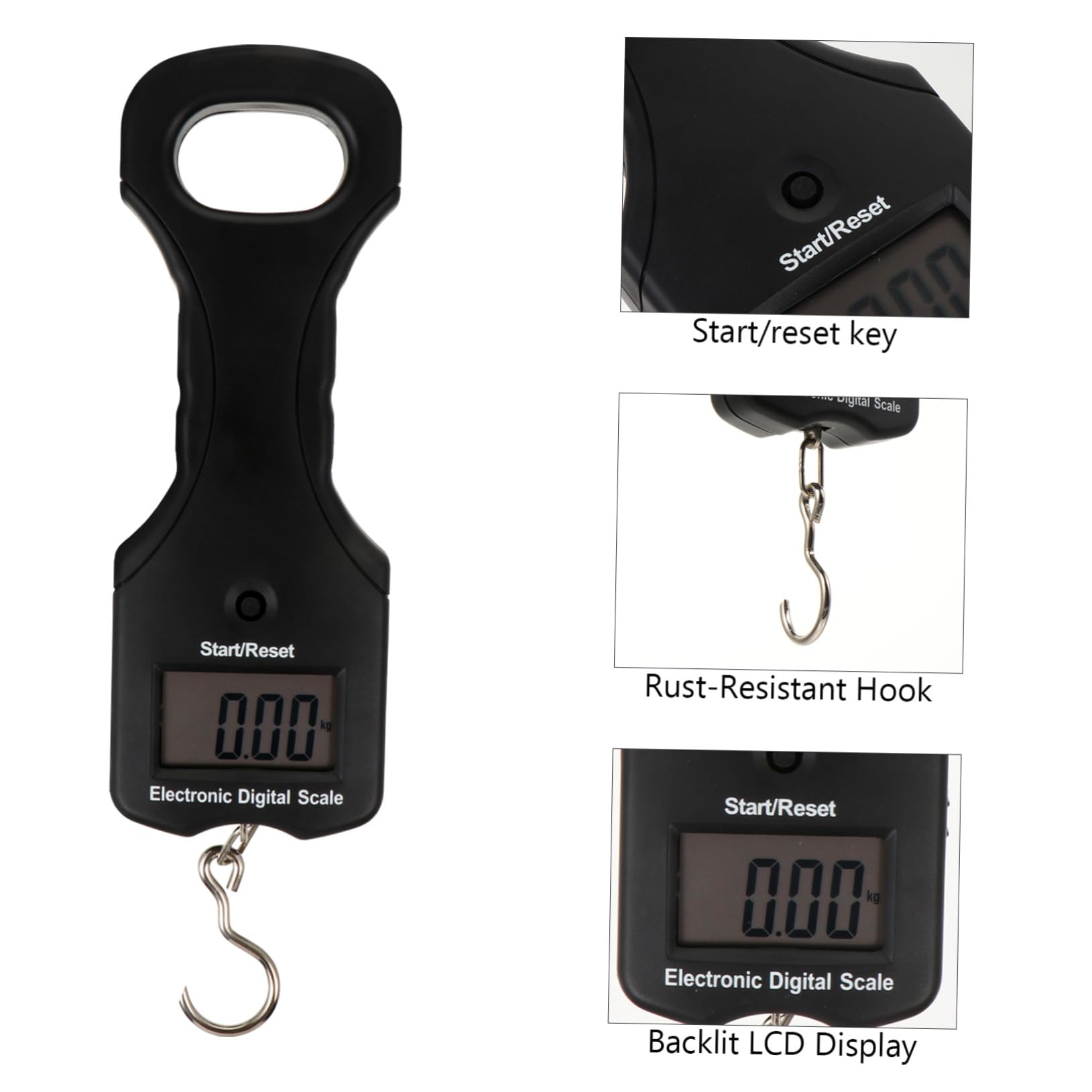 Handwaage 30kg Kunststoff Gepäckwaage für Reisen Weihnachten Party