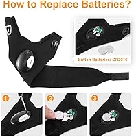 Vista 7 de Biuonk LED Flashlight Gloves, Christmas Stocking Stuffers Gifts for Men, White Elephant Gifts for Adults Men