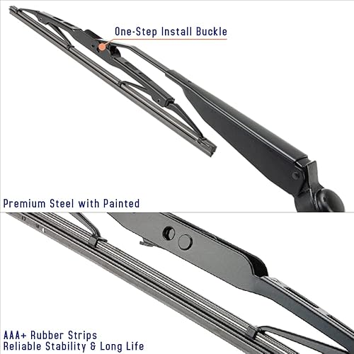 Miniatura 10 de Shopauto Kit de montaje de limpiaparabrisas trasero compatible con Dodge Grand Caravan 2011-2020, Chrysler Town & Country 2011-2016, repuesto