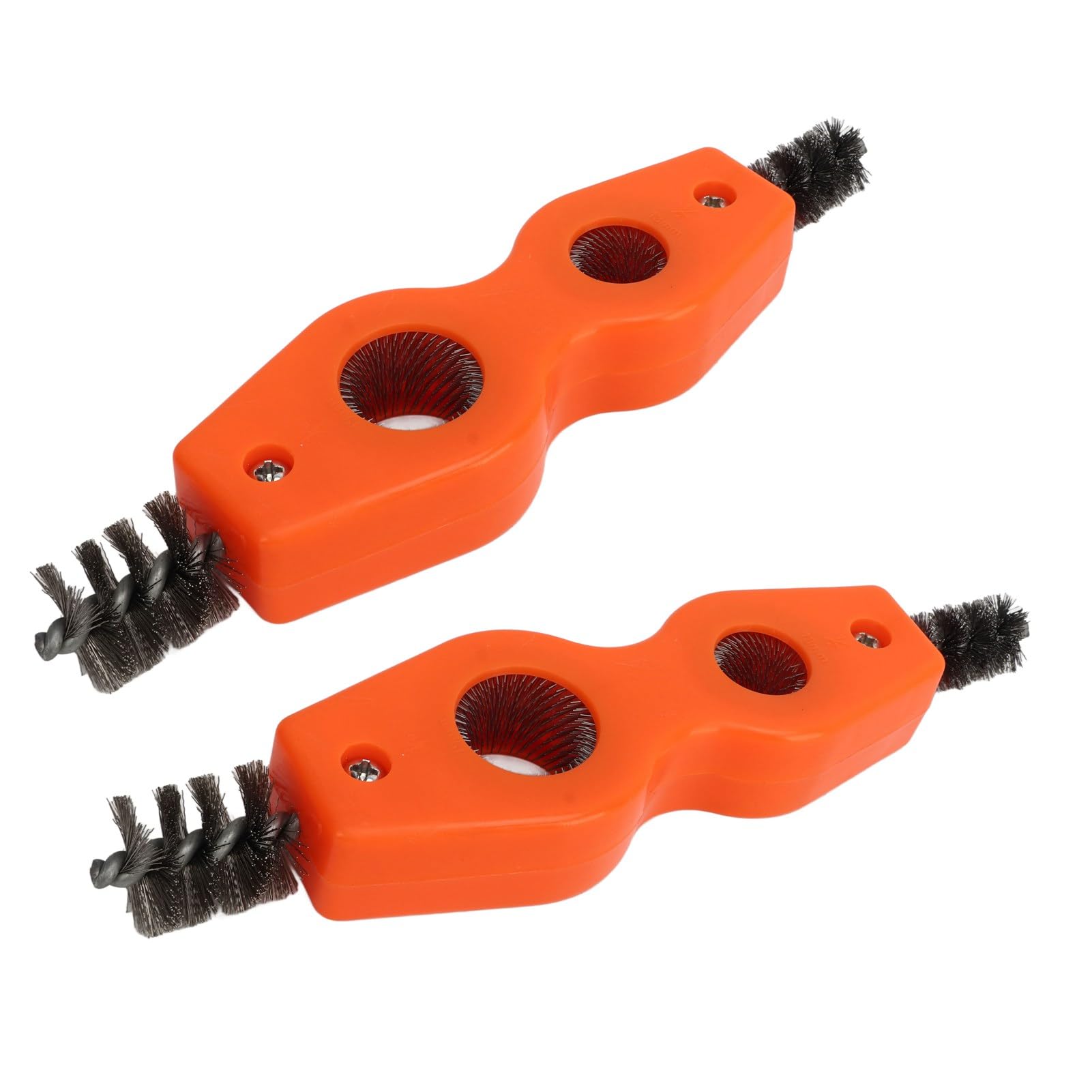 2-Pack 4-in-1 Copper Tube Pipe Cleaner – Inside & Outside Brush, 1/2\" & 3/4\" Heads, ABS/Aluminum, For Plumbing, Soldering, Battery Terminals