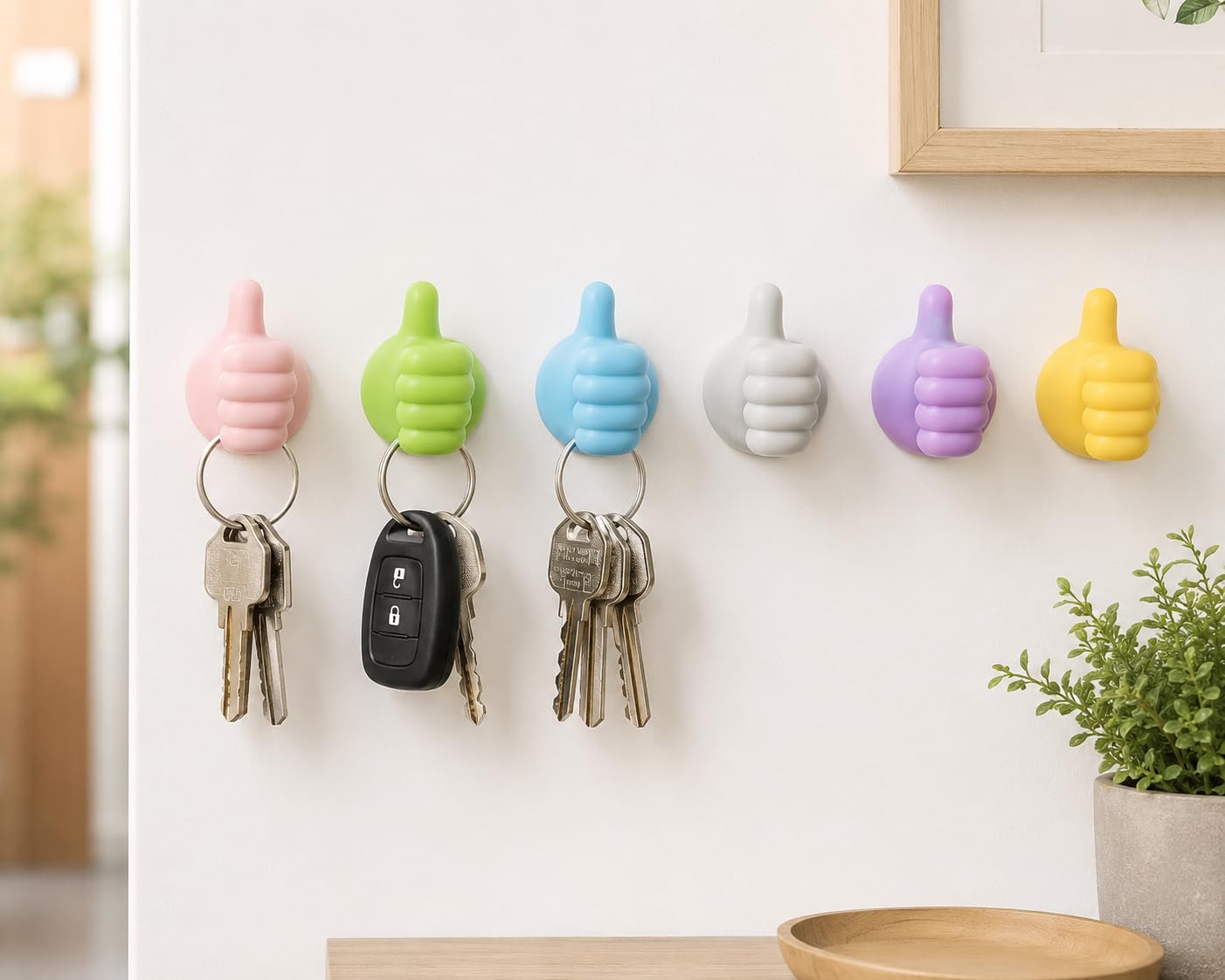 Adhesive Wall Hooks - No Drill, Damage-Free! -3