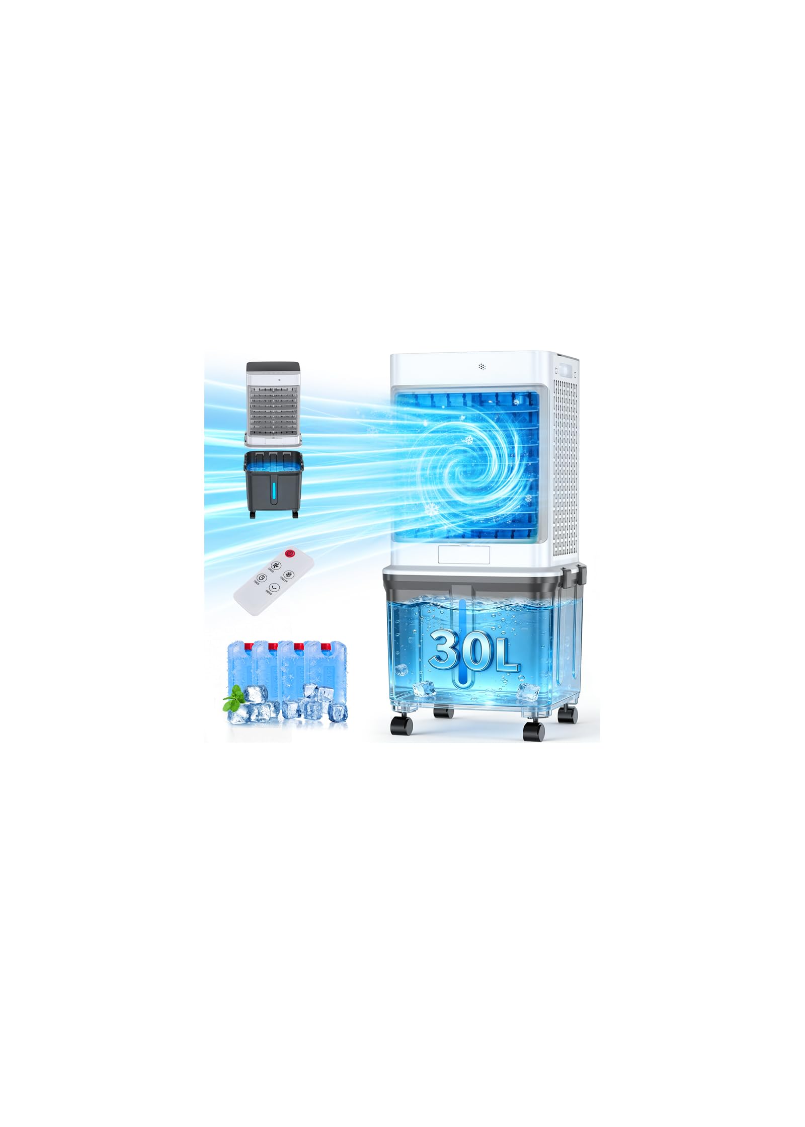 Portable Air Conditioner, 7.9 Gal Portable AC Unit Cooling Fan