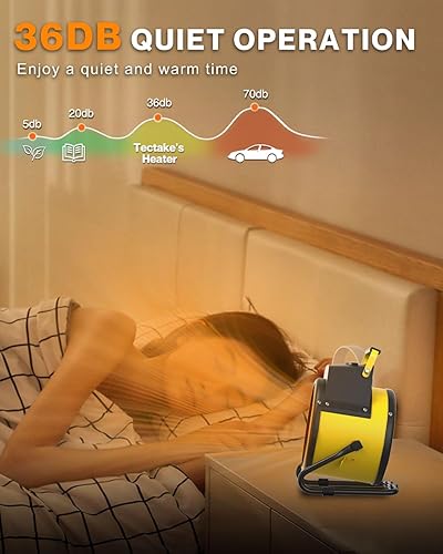 Miniatura 8 de Calentador para exteriores, calentadores eléctricos portátiles de 1500 W para uso al aire libre con calentamiento rápido 3S y protección contra