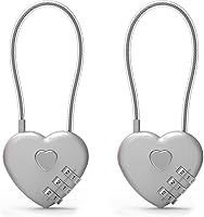 Vista 17 de Candado de combinación pequeña, cerraduras de cable con combinación, lindo candado con número, bloqueo de cable combinado para equipaje, maleta