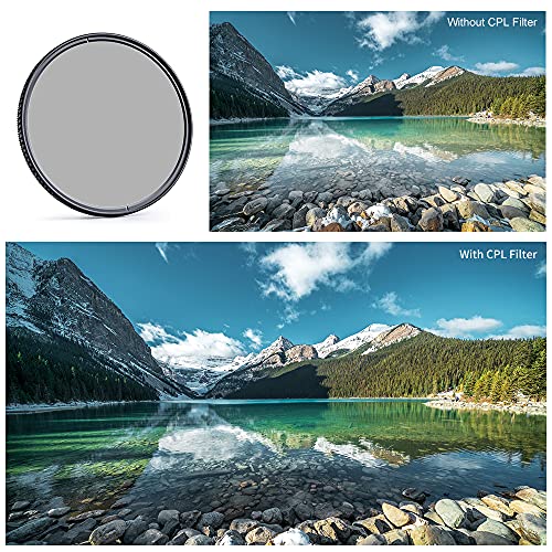 K&F Concept Filter Set,Nano X-Serie Polfilter(CPL Filter),MCUV Filter,2 Objektivdeckel& Aufbewahrungstasche,28 Schichten Antireflektierende Nanobeschichtung,HD,Wasserdicht,Kratzfest-52mm – Bild 6