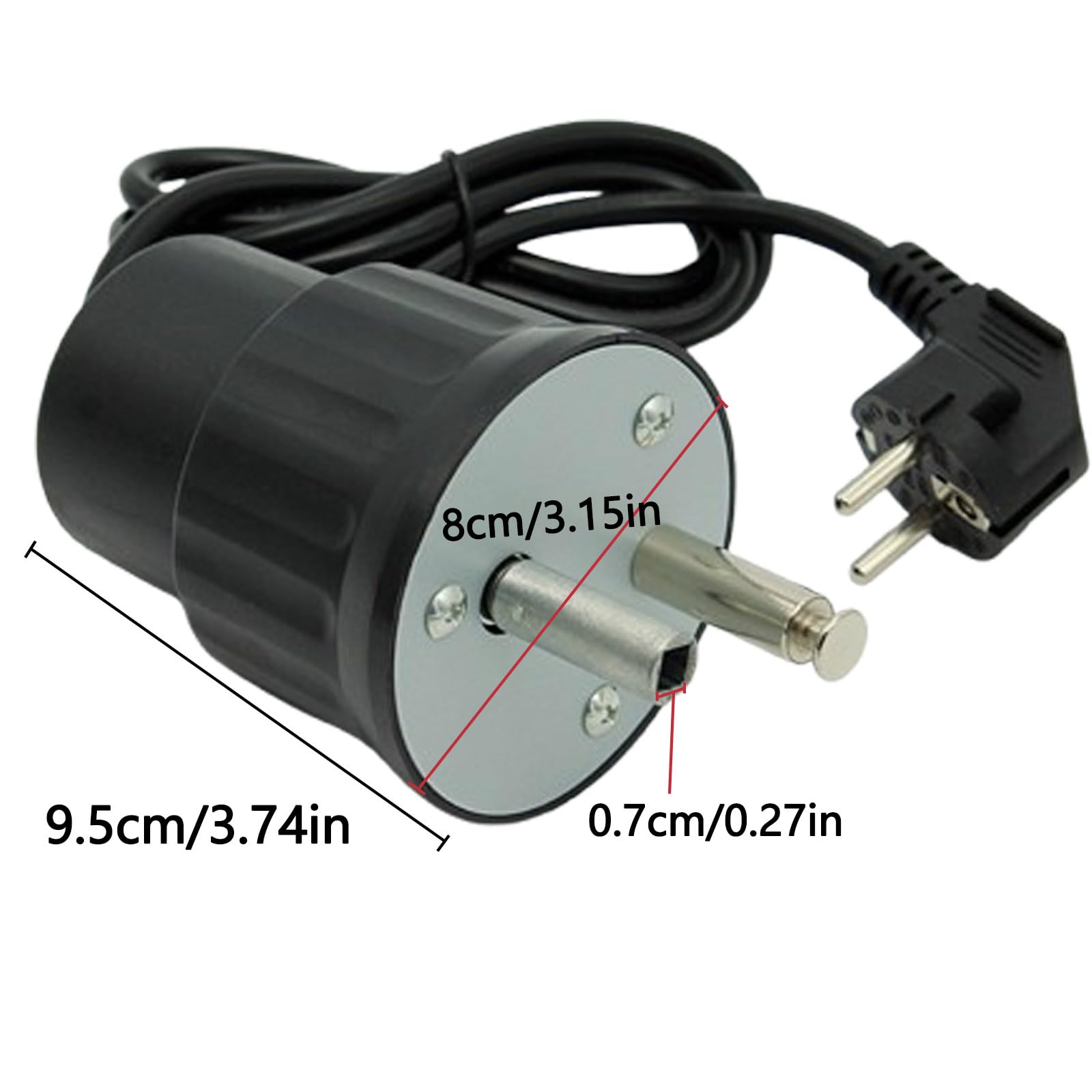 GAESHOW Moteur Tourne Broche de Barbecue, 220v Electrique Rotateur Gril Moteur, Moteur Tourne Broche BBQ Rotateur Gril, Moteur Electrique pour Barbecue, Moteur pour Barbecue Grillée à L'extérieur