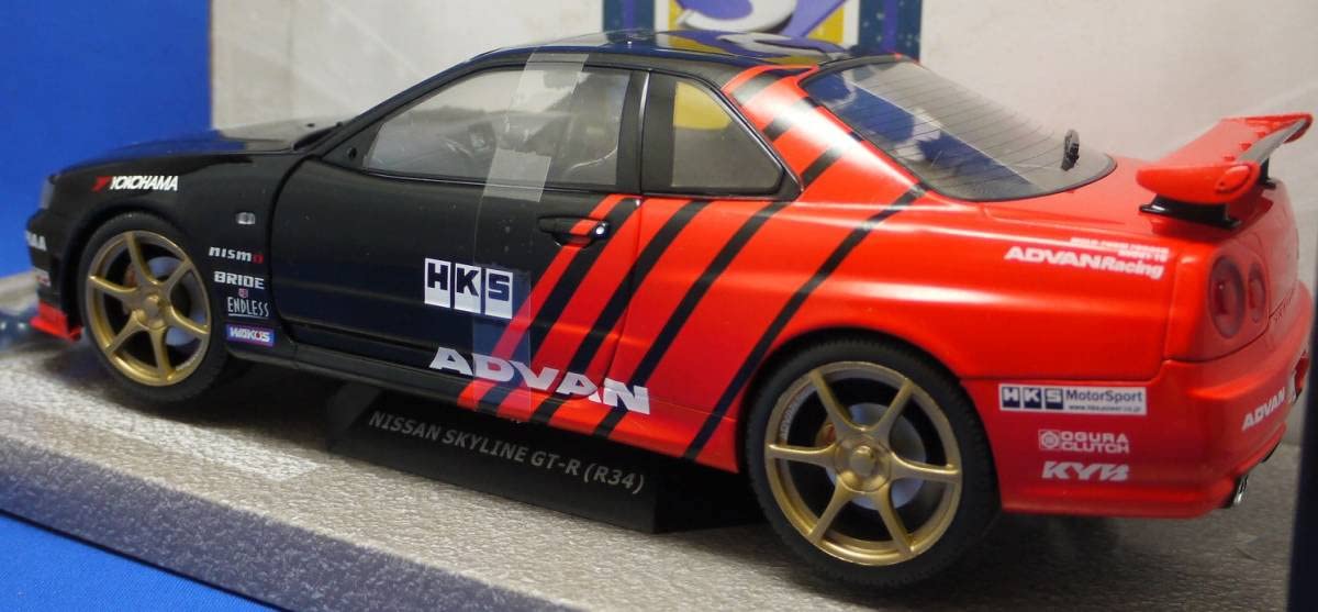 Amazon | 1/18 ソリド(SOLIDO) 日産 スカイライン R34 GT-R ADVAN