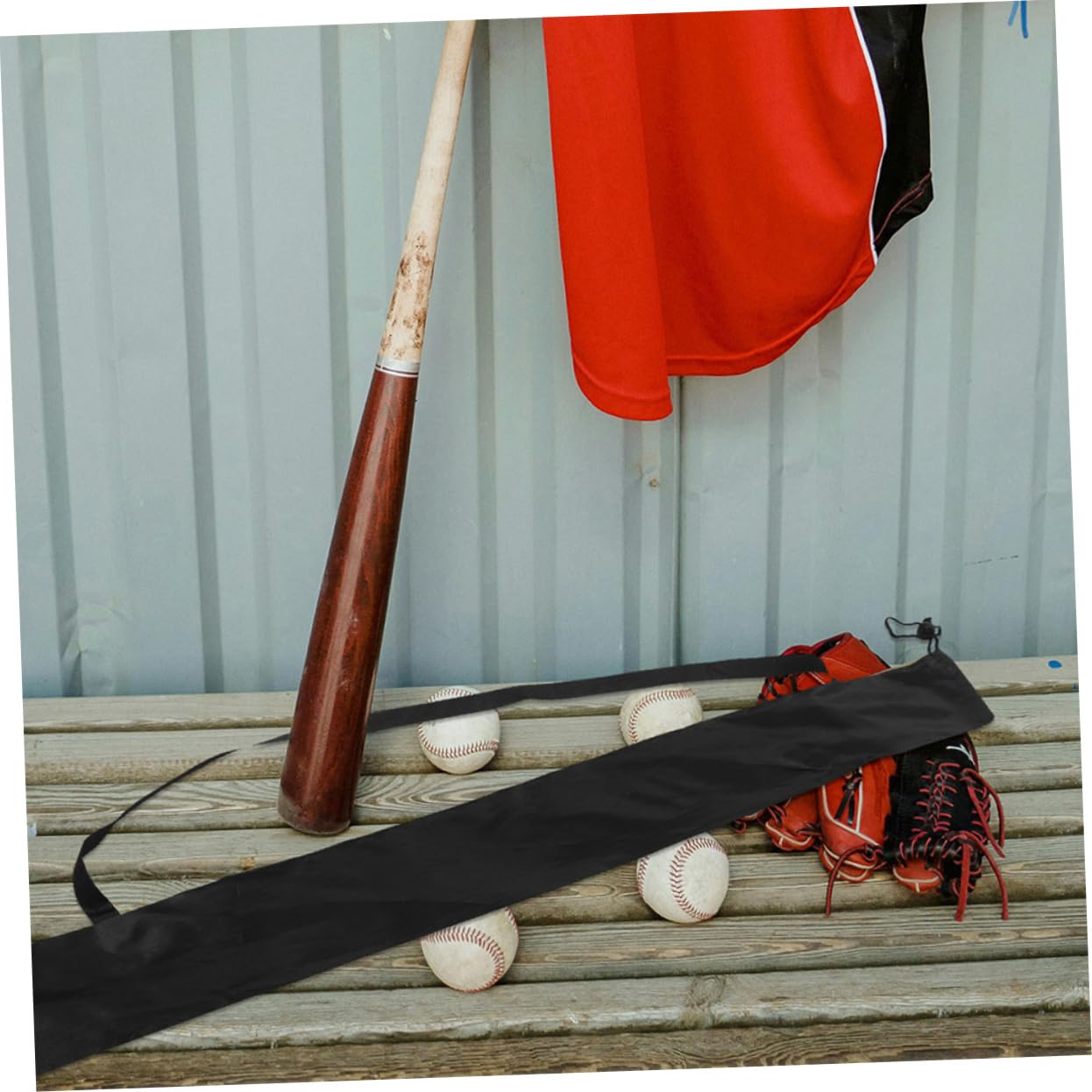 TOYANDONA Bolsa De Almacenamiento De Bate De Béisbol Bolsas Cubrir Mochila De Béisbol para Adultos Bolsa De Pelota Bolsa De Softbol Juvenil Que Lleva Espuma Largo Tela Oxford Black