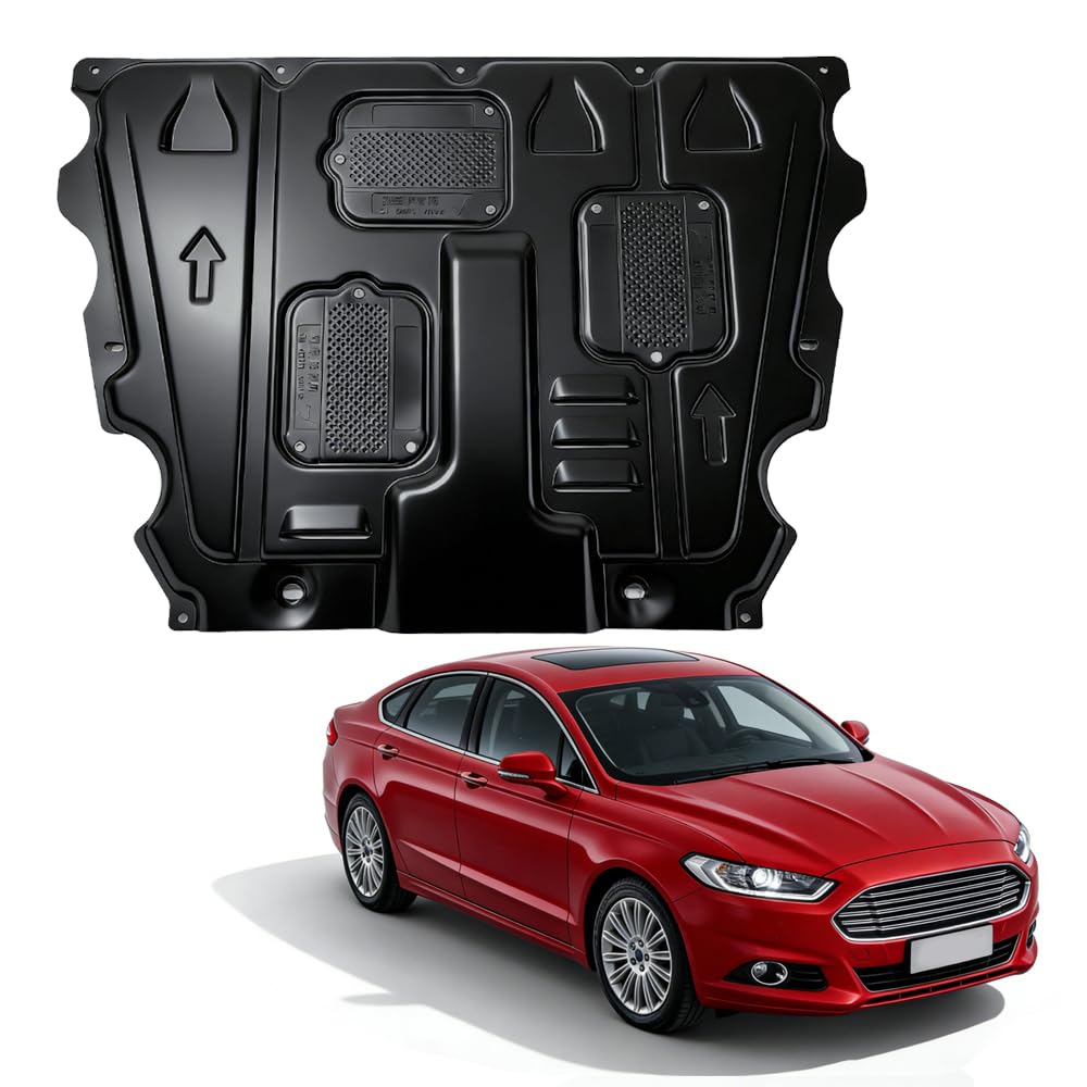 Engine Guards Mud Flaps for Ford Fusion 2013 2014 2015 2016 2017 2018 2019 2020 Front Engine Splash Shield Guards Suitable for Fusion Under Engine Cover Directly Replace Original One Black