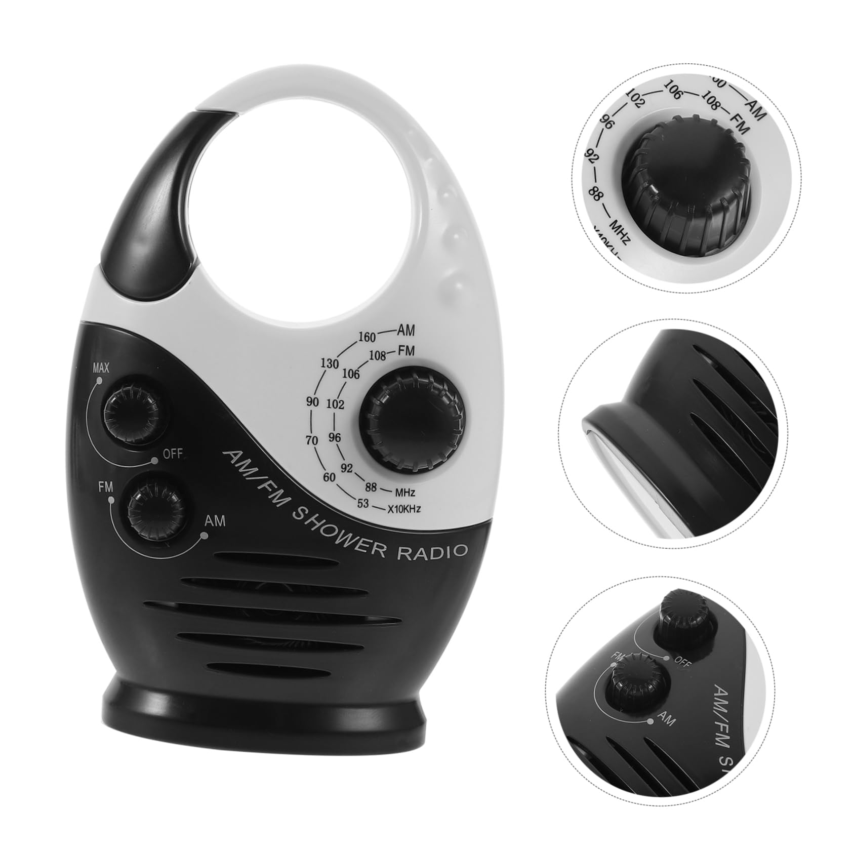 Uonlytech Radio de Portátil Am FM con Sonido y Compacto para Playa y Uso Aire