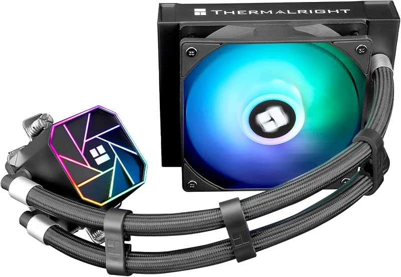 Enfriador de CPU Thermalright Aqua Elite 120 V3 AIO, refrigeración líquida de 120 mm, ventiladores ARGB PWM, Intel LGA1150/12001851/1700/AMD AM4-AM5