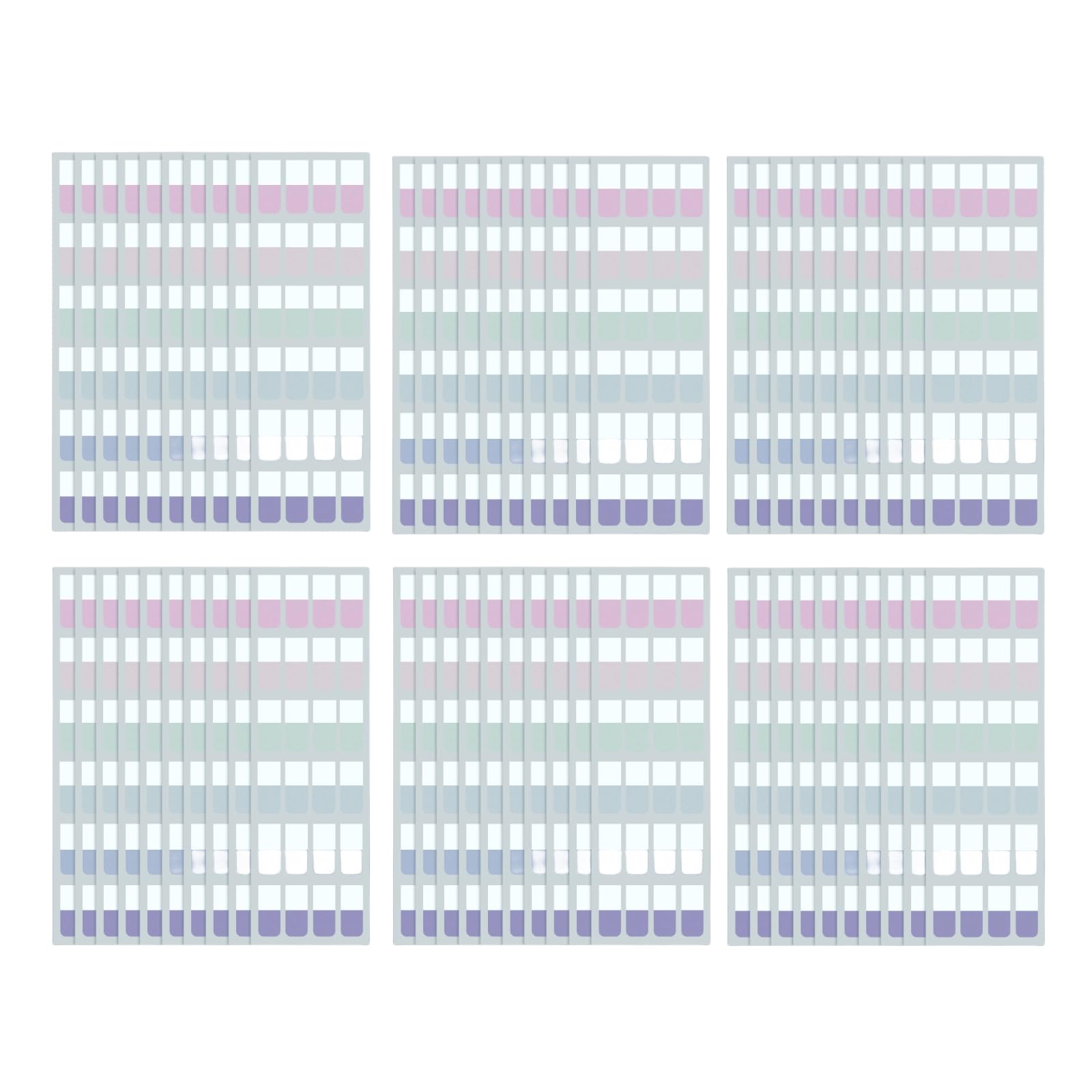 Photo 1 of Index Tabs,Book Tabs Page Markers Sticky Note Page Labels,6 Pads Sticky Office Marks,Small Strip Bookmarks Stickers Label Sticky Notes for Reading Notes,Notebook for Women & Men